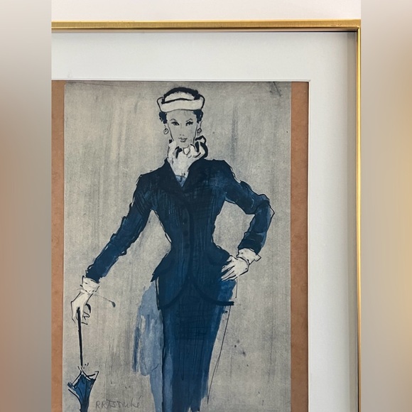 ORIGINAL RENÉE BOUCHE ILLUSTRATIONS FROM VOGUE 1950 & 1952 - Picture 6 of 8